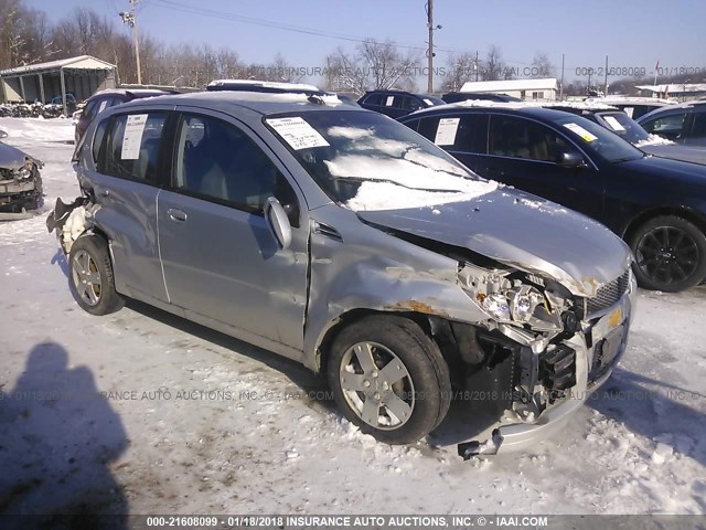 KL1TD6DE6BB134343 - 2011 CHEVROLET AVEO LS/LT SILVER photo 1