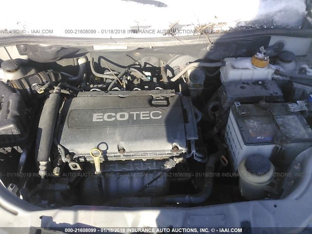 KL1TD6DE6BB134343 - 2011 CHEVROLET AVEO LS/LT 银色 照片 10