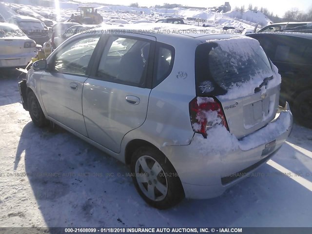 KL1TD6DE6BB134343 - 2011 CHEVROLET AVEO LS/LT 银色 照片 3