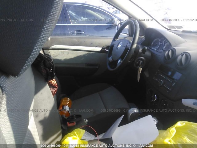 KL1TD6DE6BB134343 - 2011 CHEVROLET AVEO LS/LT 银色 照片 5