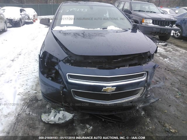 1G1ZB5E0XCF261623 - 2012 CHEVROLET MALIBU LS ლურჯი ფოტო 6