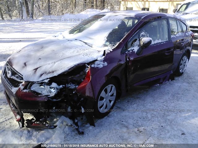 JF1GPAA64F8245354 - 2015 SUBARU IMPREZA RED photo 6