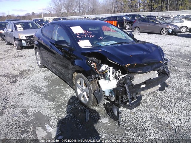 5NPDH4AE0DH442748 - 2013 HYUNDAI ELANTRA GLS/LIMITED BLACK photo 1