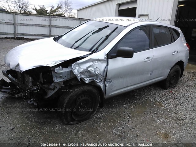 JN8AS58V19W163251 - 2009 NISSAN ROGUE S/SL SILVER photo 2