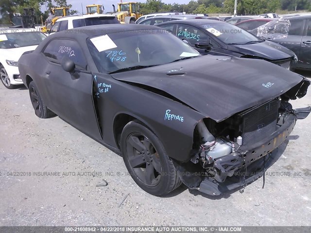 2C3CDYAG2CH214357 - 2012 DODGE CHALLENGER SXT BLACK photo 1