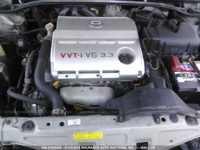 4T1FA38P44U035600 - 2004 TOYOTA CAMRY SOLARA SE/SLE ვერცხლისფერი ფოტო 10