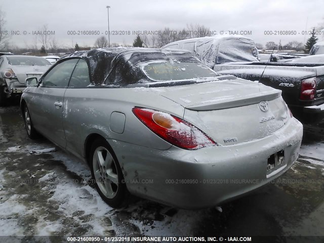4T1FA38P44U035600 - 2004 TOYOTA CAMRY SOLARA SE/SLE ვერცხლისფერი ფოტო 3