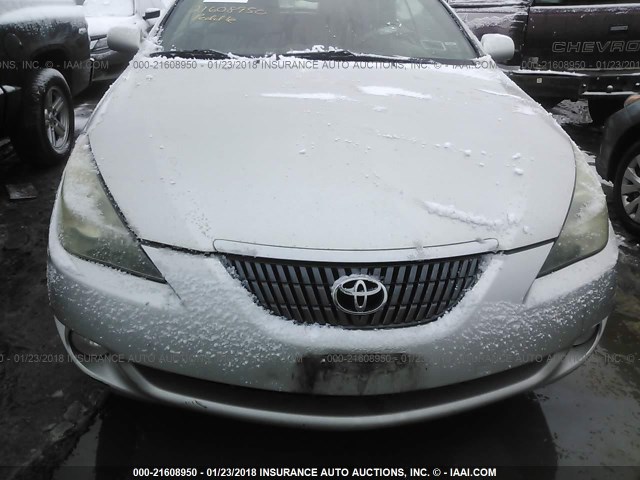 4T1FA38P44U035600 - 2004 TOYOTA CAMRY SOLARA SE/SLE ვერცხლისფერი ფოტო 6