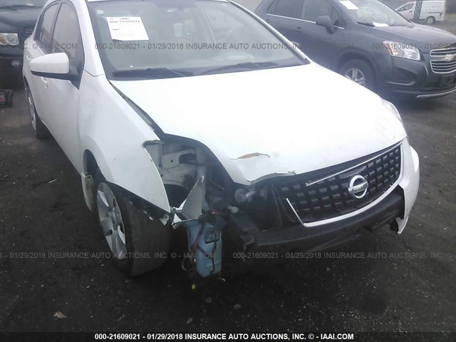 3N1AB61E99L621851 - 2009 NISSAN SENTRA 2.0/2.0S/2.0SL WHITE photo 6