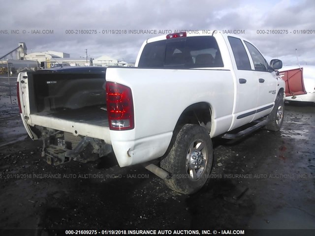 1D7KS28D26J131901 - 2006 DODGE RAM 2500 ST/SLT WHITE photo 4