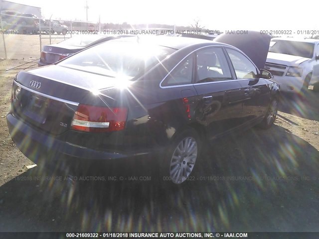 WAUDH74F38N135633 - 2008 AUDI A6 3.2 QUATTRO Dark Blue photo 4