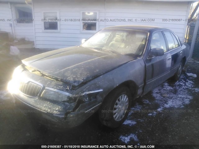 2MELM74W2VX721100 - 1997 MERCURY GRAND MARQUIS GS GREEN photo 2