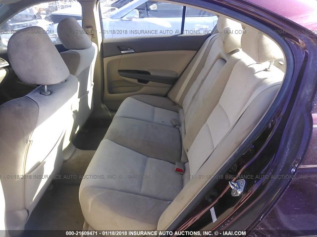 1HGCP26408A059989 - 2008 HONDA ACCORD LXP MAROON photo 8