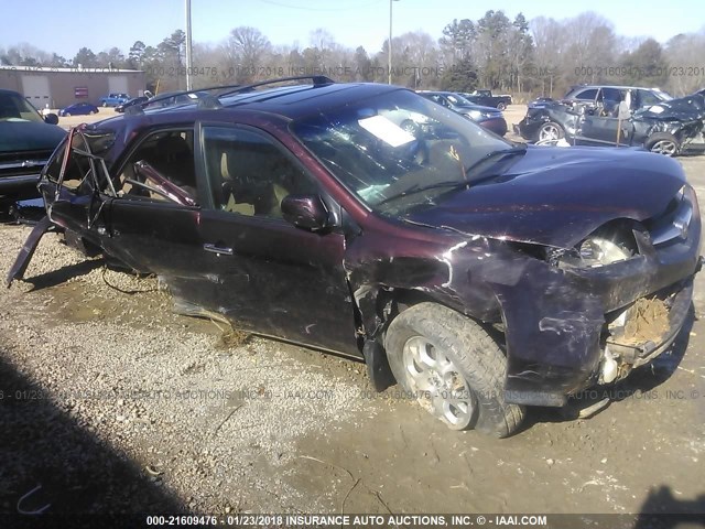 2HNYD18851H543438 - 2001 ACURA MDX TOURING MAROON photo 6