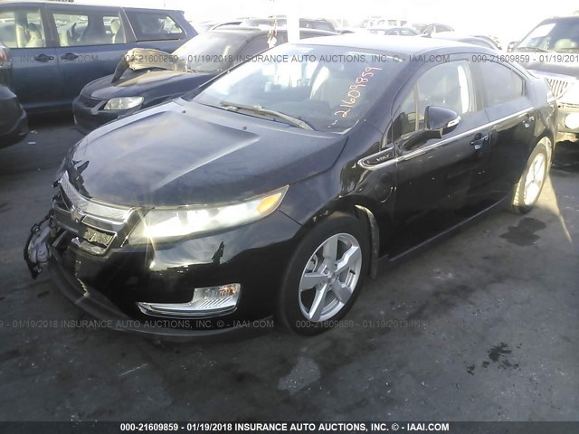 1G1RB6E41EU134847 - 2014 CHEVROLET VOLT BLACK photo 2