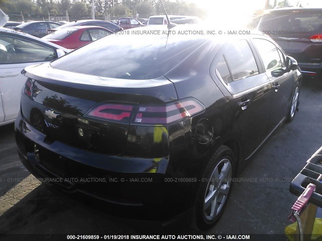 1G1RB6E41EU134847 - 2014 CHEVROLET VOLT BLACK photo 4