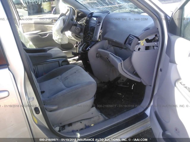 5TDZK23C18S122796 - 2008 TOYOTA SIENNA CE/LE SILVER photo 5