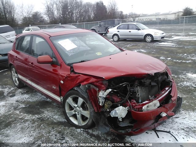 JM1BK143461503806 - 2006 MAZDA 3 HATCHBACK RED photo 1