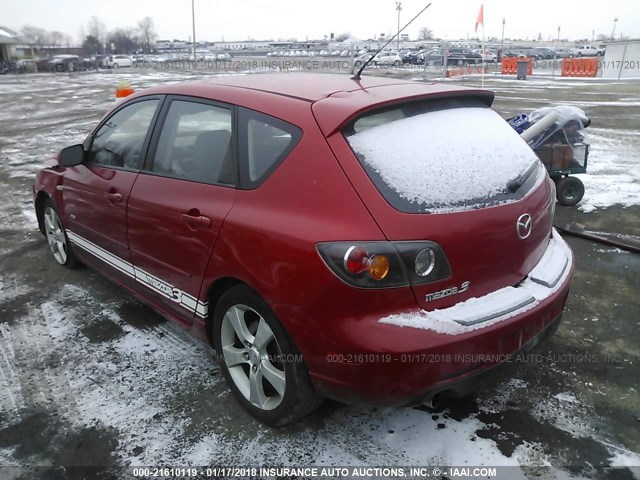 JM1BK143461503806 - 2006 MAZDA 3 HATCHBACK RED photo 3