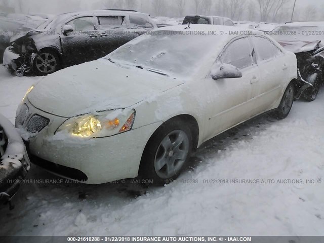 1G2ZG57B284159912 - 2008 PONTIAC G6 SE WHITE photo 2