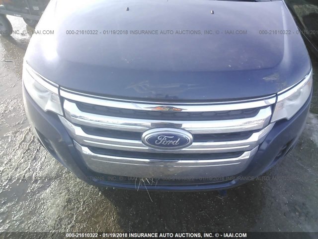 2FMDK3GC8CBA38071 - 2012 FORD EDGE SE BLUE photo 6