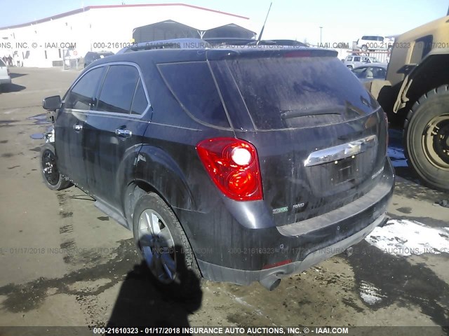 2CNFLGE52B6253907 - 2011 CHEVROLET EQUINOX LTZ BLACK photo 3