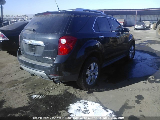 2CNFLGE52B6253907 - 2011 CHEVROLET EQUINOX LTZ BLACK photo 4