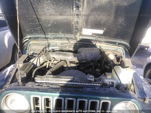 1J4FY29P1WP740147 - 1998 JEEP WRANGLER / TJ SE GREEN photo 10