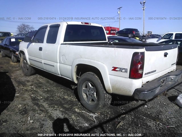 2GCEK19B851309804 - 2005 CHEVROLET SILVERADO K1500 WHITE photo 3