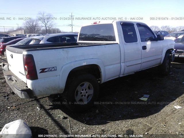 2GCEK19B851309804 - 2005 CHEVROLET SILVERADO K1500 WHITE photo 4