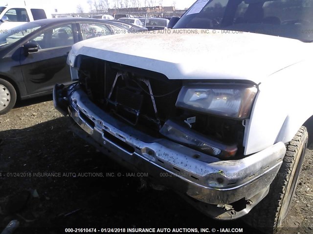 2GCEK19B851309804 - 2005 CHEVROLET SILVERADO K1500 WHITE photo 6