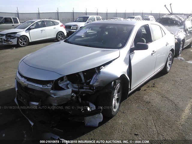 1G11B5SL3EF293151 - 2014 CHEVROLET MALIBU LS 银色 照片 2