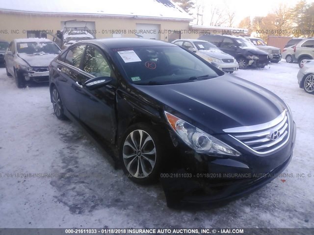 5NPEC4AC6EH826567 - 2014 HYUNDAI SONATA SE/LIMITED BLACK photo 1