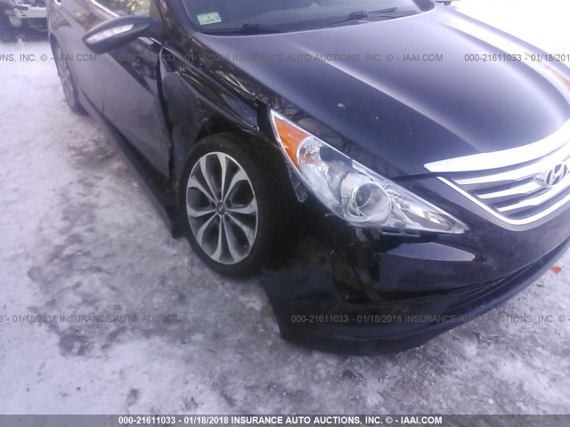 5NPEC4AC6EH826567 - 2014 HYUNDAI SONATA SE/LIMITED BLACK photo 6