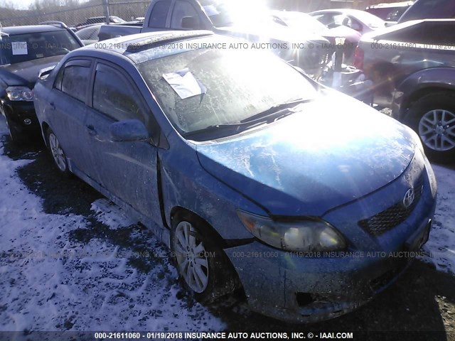 1NXBU4EE1AZ284267 - 2010 TOYOTA COROLLA S/LE/XLE BLUE photo 1