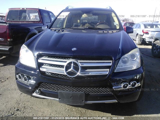 4JGBF7BE6BA750469 - 2011 MERCEDES-BENZ GL 450 4MATIC BLUE photo 6