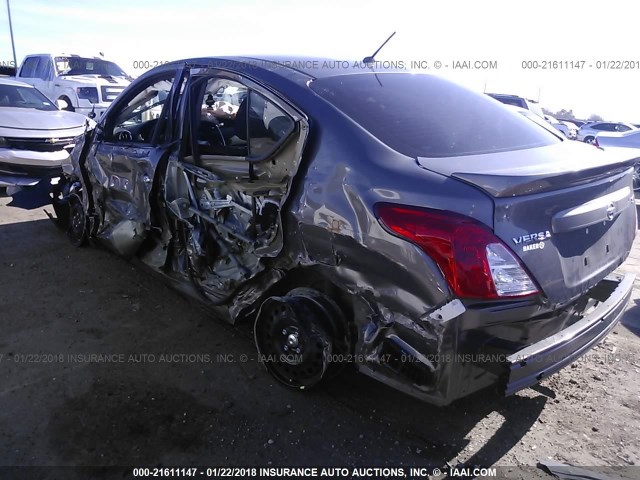 3N1CN7APXHL857527 - 2017 NISSAN VERSA S/S PLUS/SV/SL GRAY photo 6