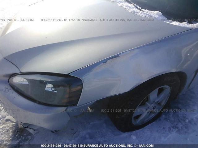 2G2WP552081106126 - 2008 PONTIAC GRAND PRIX SILVER photo 6
