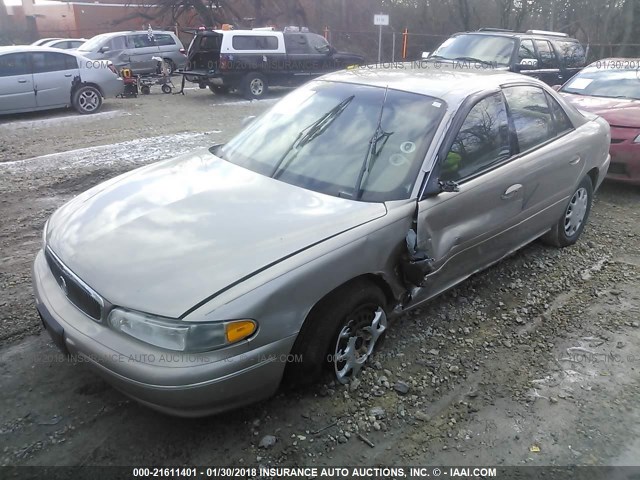 2G4WS52M3X1478988 - 1999 BUICK CENTURY CUSTOM TAN photo 2