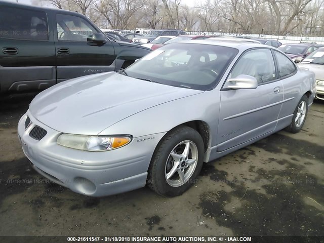 1G2WP12KXXF350077 - 1999 PONTIAC GRAND PRIX GT SILVER photo 2