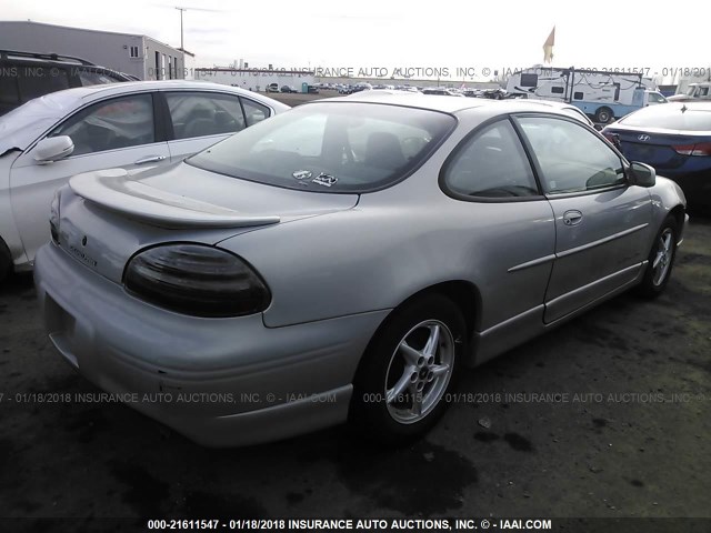 1G2WP12KXXF350077 - 1999 PONTIAC GRAND PRIX GT SILVER photo 4