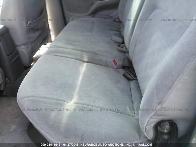 5TEGM92N22Z075849 - 2002 TOYOTA TACOMA DOUBLE CAB PRERUNNER GRAY photo 8