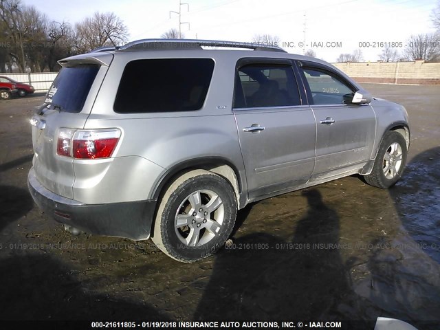 1GKER33788J188010 - 2008 GMC ACADIA SLT-2 SILVER photo 4