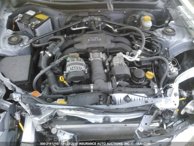 JF1ZNAA13D2732547 - 2013 TOYOTA SCION FR-S SILVER photo 10