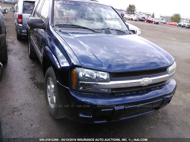 1GNDS13S032157378 - 2003 CHEVROLET TRAILBLAZER  BLUE photo 1