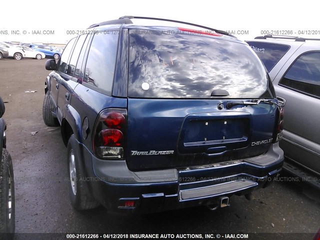 1GNDS13S032157378 - 2003 CHEVROLET TRAILBLAZER  BLUE photo 3