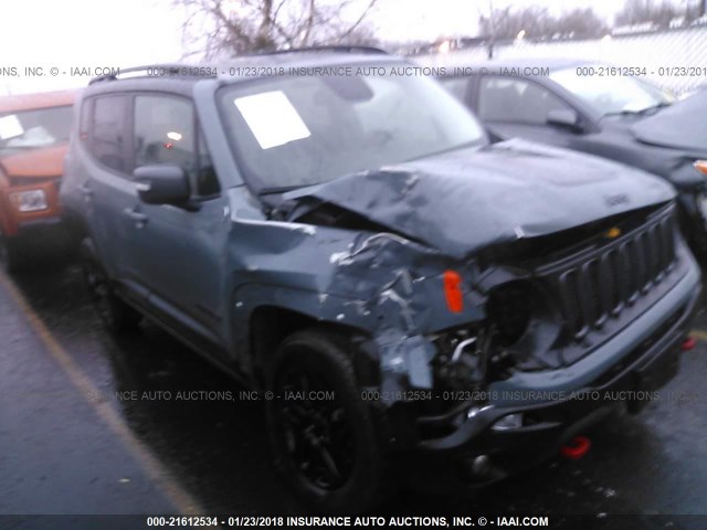 ZACCJBCB6HPE74561 - 2017 JEEP RENEGADE TRAILHAWK GRAY photo 1