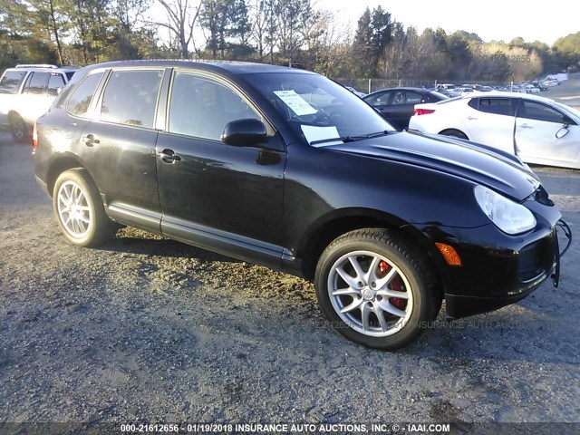 WP1AC29P55LA90323 - 2005 PORSCHE CAYENNE TURBO BLACK photo 1