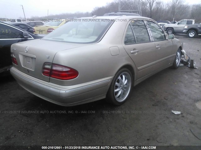 WDBJF70J51B231856 - 2001 MERCEDES-BENZ E 430 TAN photo 4