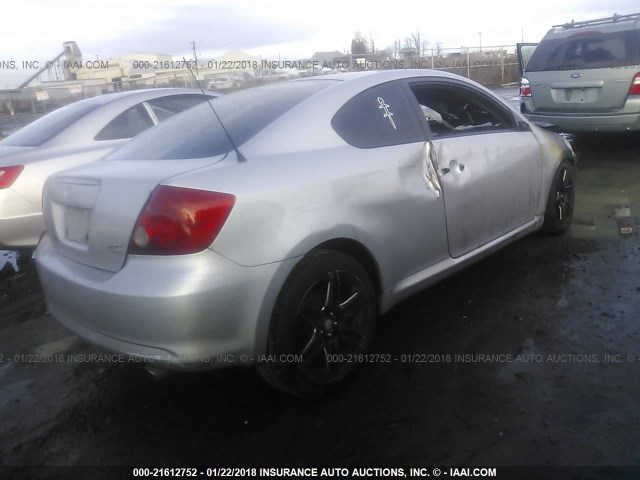 JTKDE167270185409 - 2007 TOYOTA SCION TC 银色 照片 4